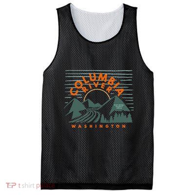 Columbia River National Scenic Area Washington Columbia Mesh Reversible Basketball Jersey Tank