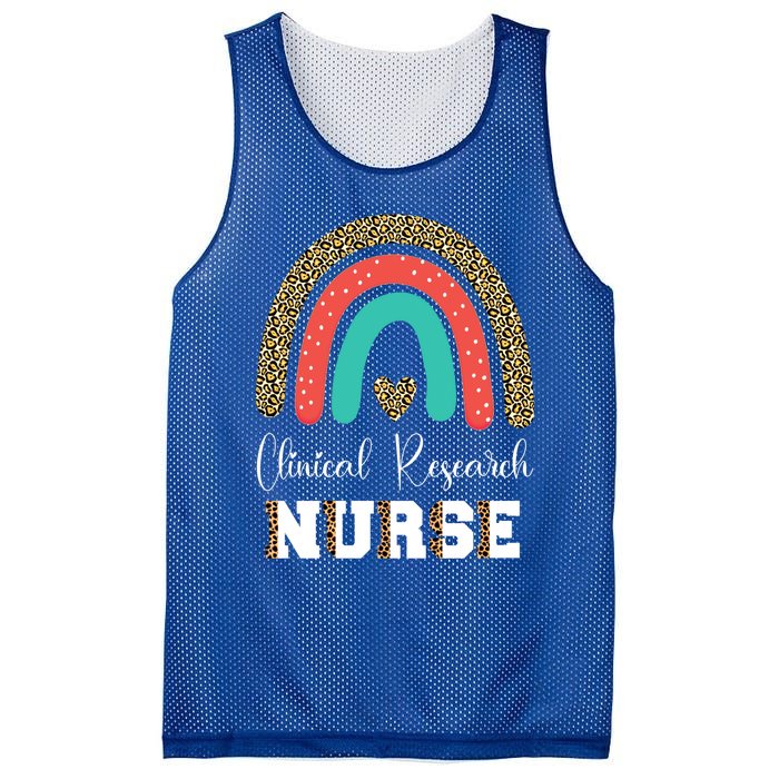 Clinical Research Nurse Leopard Nursing Graduation Gift Mesh Reversible Basketball Jersey Tank