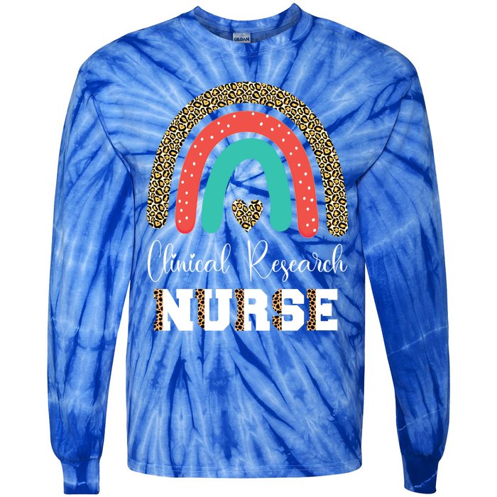 Clinical Research Nurse Leopard Nursing Graduation Gift Tie-Dye Long Sleeve Shirt