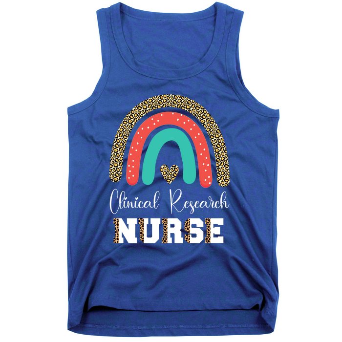 Clinical Research Nurse Leopard Nursing Graduation Gift Tank Top