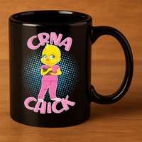 CRNA Chick 11oz C Handle Ceramic Mug