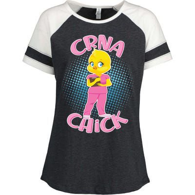 CRNA Chick Enza Ladies Jersey Colorblock Tee