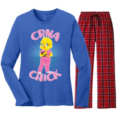 CRNA Chick Women's Long Sleeve Flannel Pajama Set 