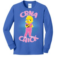 CRNA Chick Kids Long Sleeve Shirt