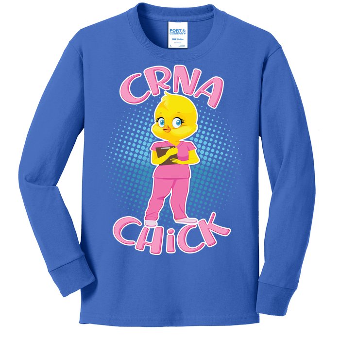 CRNA Chick Kids Long Sleeve Shirt