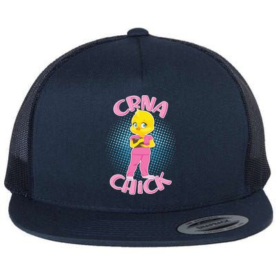 CRNA Chick Flat Bill Trucker Hat