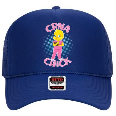 CRNA Chick High Crown Mesh Back Trucker Hat