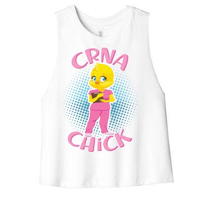 CRNA Chick Women's Racerback Cropped Tank