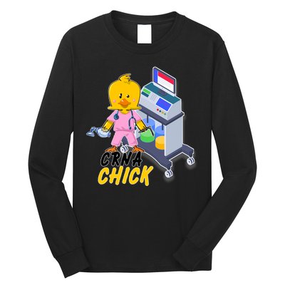 CRNA Chick Nurse Anesthetist Long Sleeve Shirt