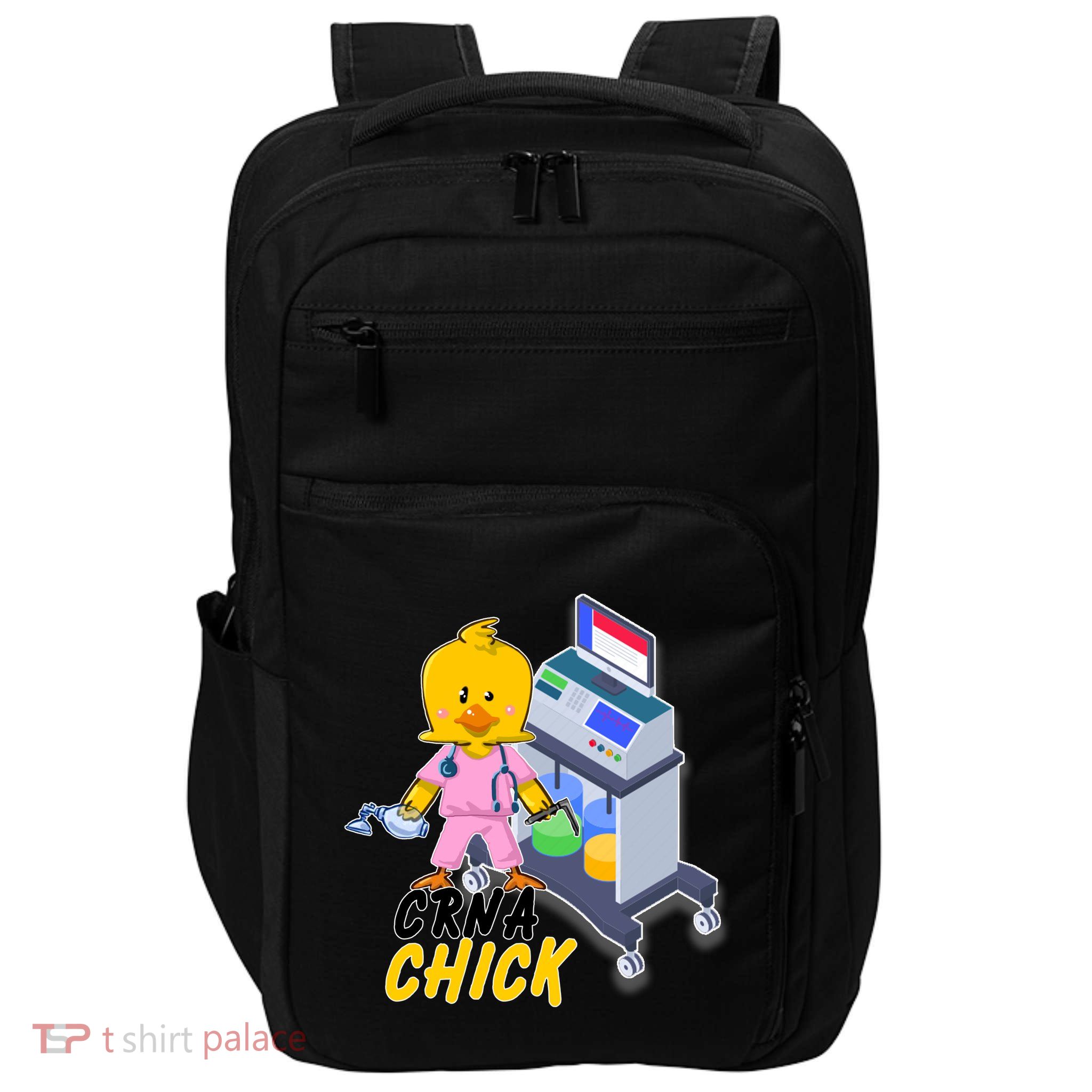 CRNA Chick Nurse Anesthetist Impact Tech Backpack