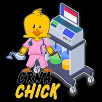 CRNA Chick Nurse Anesthetist Drawstring Bag