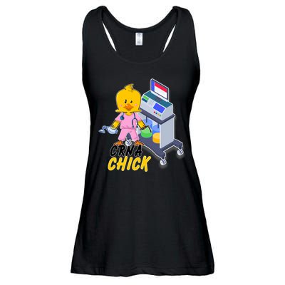 CRNA Chick Nurse Anesthetist Ladies Essential Flowy Tank