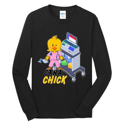 CRNA Chick Nurse Anesthetist Tall Long Sleeve T-Shirt