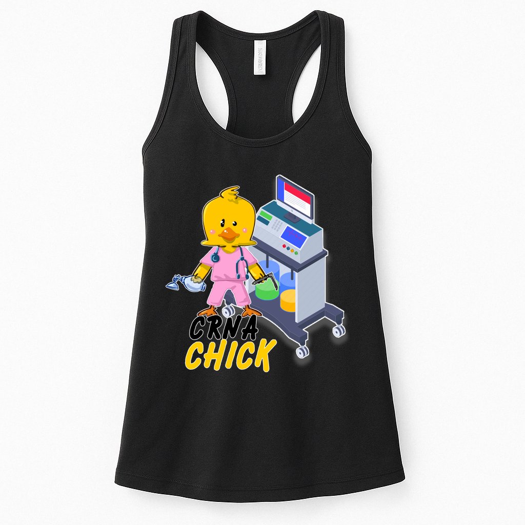 CRNA Chick Nurse Anesthetist Womens Tank Top