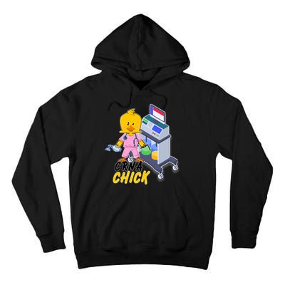 CRNA Chick Nurse Anesthetist Tall Hoodie