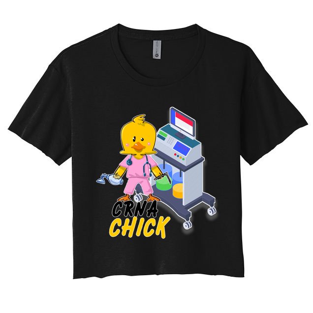 CRNA Chick Nurse Anesthetist Crop Top
