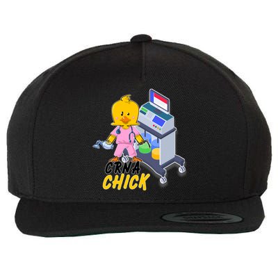 CRNA Chick Nurse Anesthetist Wool Snapback Cap