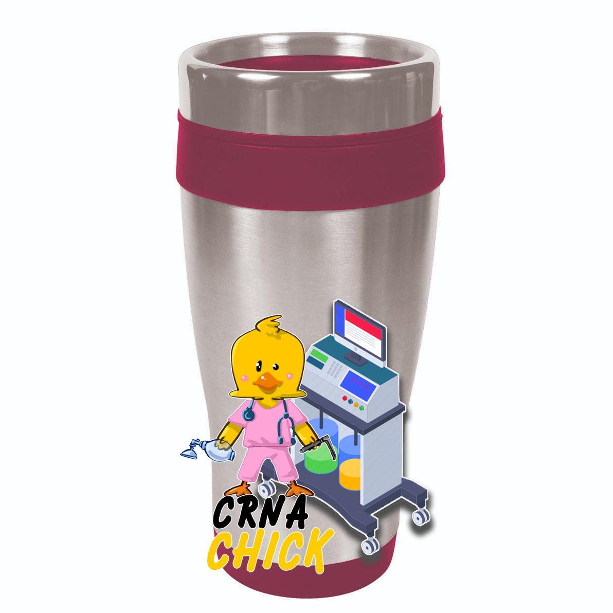 CRNA Chick Nurse Anesthetist Zip Tote Bag