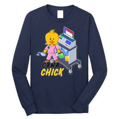 CRNA Chick Nurse Anesthetist Long Sleeve Shirt