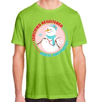 CRNA Snowlady Nurse Anesthetists Adult ChromaSoft Performance T-Shirt