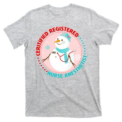 CRNA Snowlady Nurse Anesthetists T-Shirt