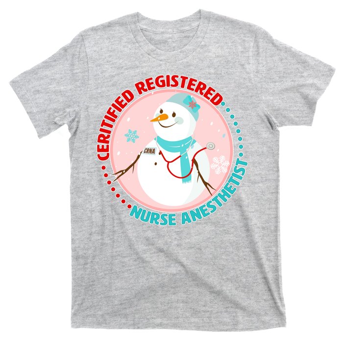 CRNA Snowlady Nurse Anesthetists T-Shirt