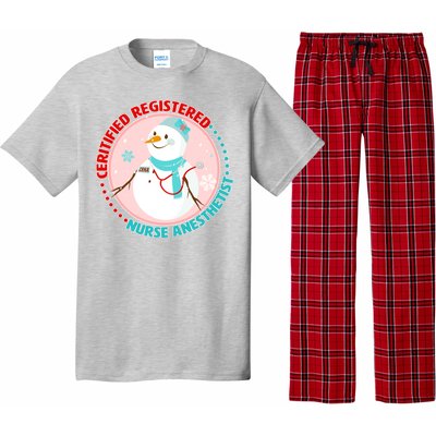 CRNA Snowlady Nurse Anesthetists Pajama Set