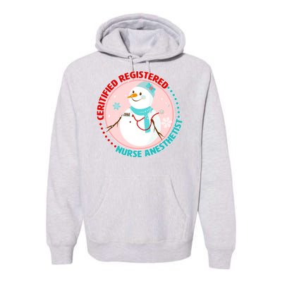 CRNA Snowlady Nurse Anesthetists Premium Hoodie