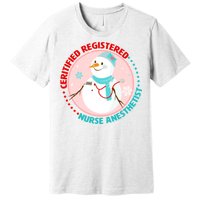 CRNA Snowlady Nurse Anesthetists Premium T-Shirt