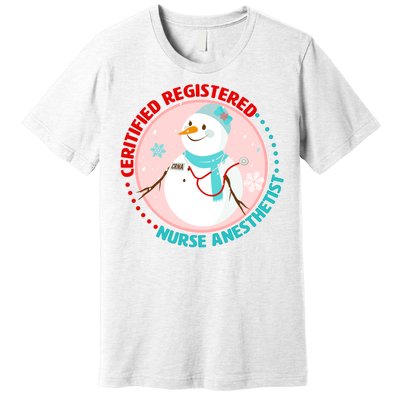 CRNA Snowlady Nurse Anesthetists Premium T-Shirt