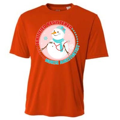 CRNA Snowlady Nurse Anesthetists Cooling Performance Crew T-Shirt