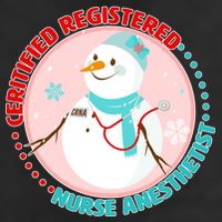 CRNA Snowlady Nurse Anesthetists 7 Panel Mesh Trucker Snapback Hat
