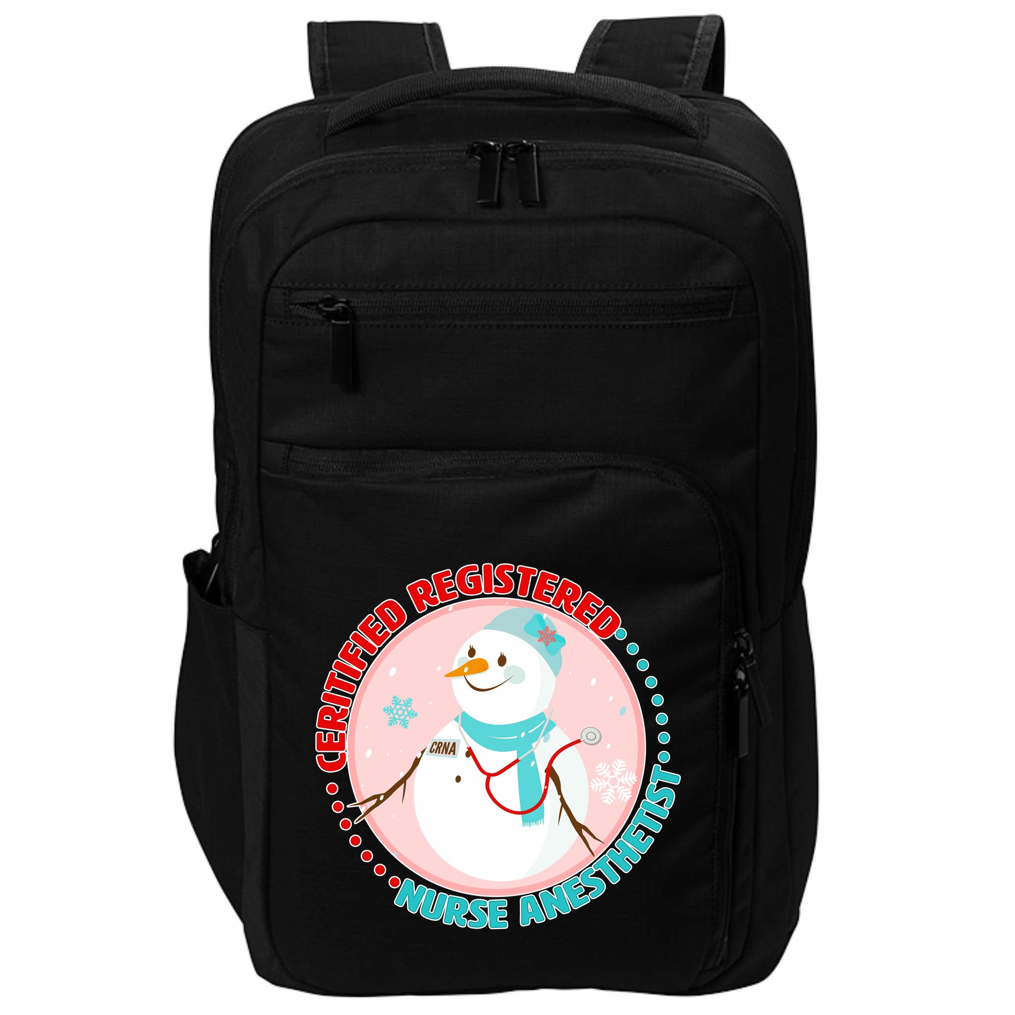 CRNA Snowlady Nurse Anesthetists Impact Tech Backpack