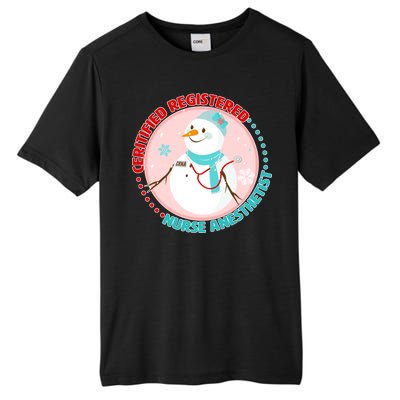 CRNA Snowlady Nurse Anesthetists Tall Fusion ChromaSoft Performance T-Shirt