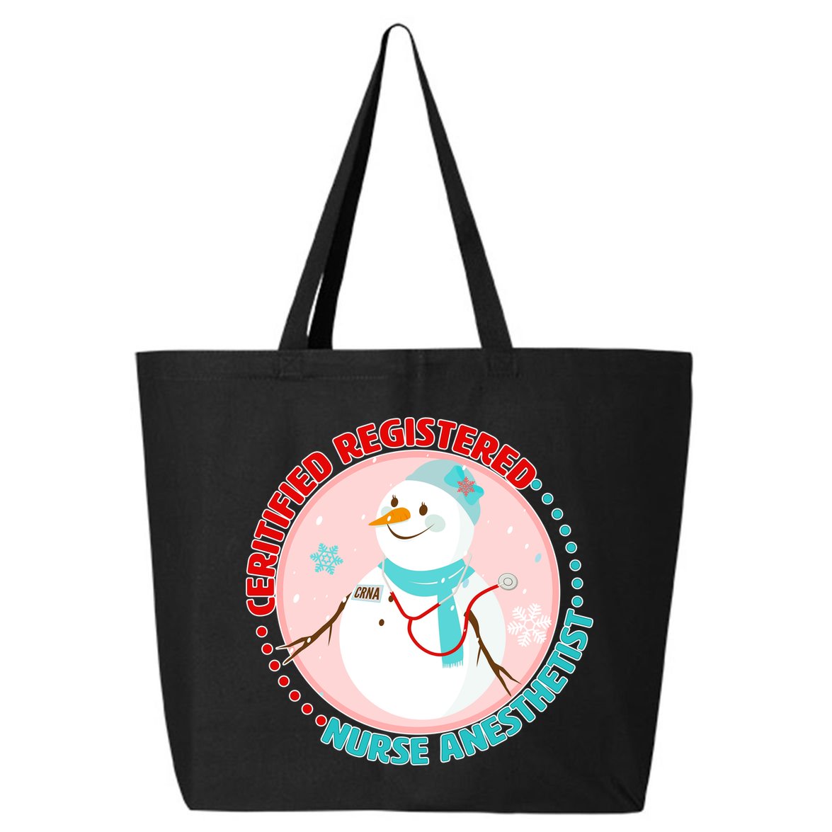 CRNA Snowlady Nurse Anesthetists 25L Jumbo Tote