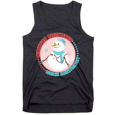CRNA Snowlady Nurse Anesthetists Tank Top