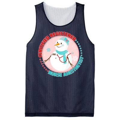 CRNA Snowlady Nurse Anesthetists Mesh Reversible Basketball Jersey Tank