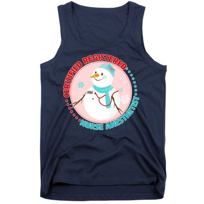 CRNA Snowlady Nurse Anesthetists Tank Top