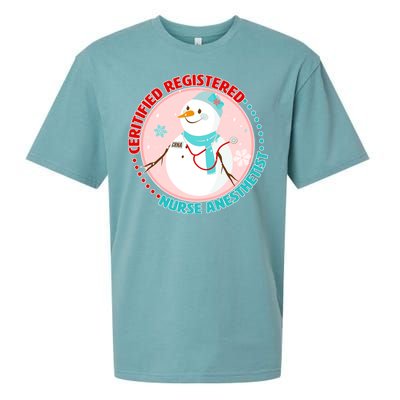 CRNA Snowlady Nurse Anesthetists Sueded Cloud Jersey T-Shirt