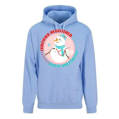 CRNA Snowlady Nurse Anesthetists Unisex Surf Hoodie