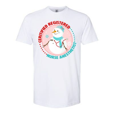 CRNA Snowlady Nurse Anesthetists Softstyle® CVC T-Shirt