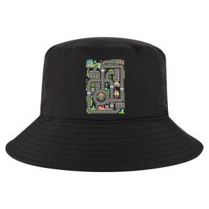 Car Road On Dad Back Fathers Day Play With Son Cool Comfort Performance Bucket Hat