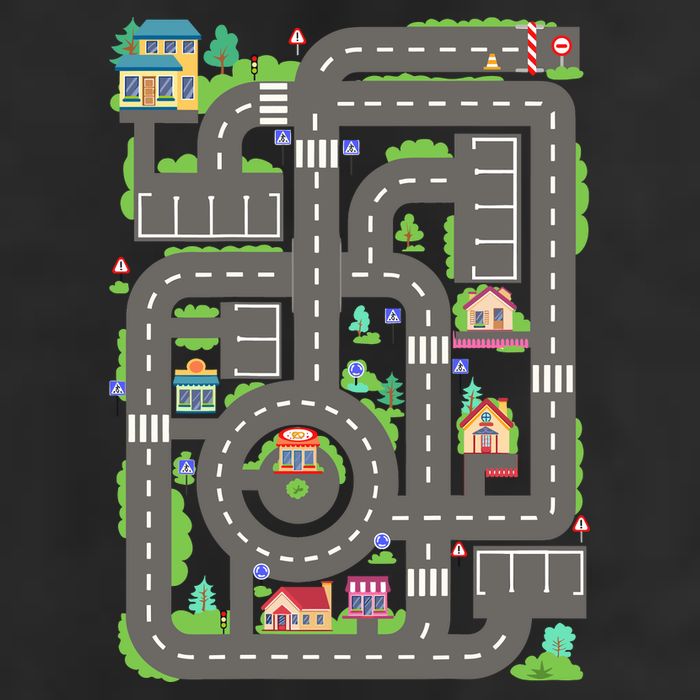 Car Road On Dad Back Fathers Day Play With Son Cool Comfort Performance Bucket Hat
