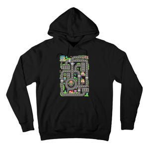 Car Road On Dad Back Fathers Day Play With Son Tall Hoodie