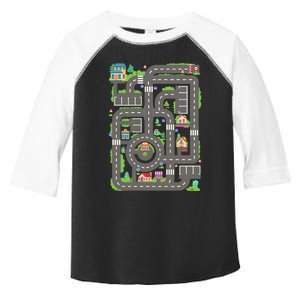 Car Road On Dad Back Fathers Day Play With Son Toddler Fine Jersey T-Shirt