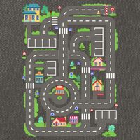 Car Road On Dad Back Fathers Day Play With Son Cotton Canvas Backpack