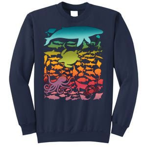 Cool Rainbow Ocean Sea Life Sweatshirt