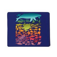 Cool Rainbow Ocean Sea Life Mousepad