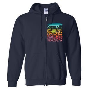 Cool Rainbow Ocean Sea Life Full Zip Hoodie