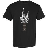 Cool Rock On Skeleton Guitar Garment-Dyed Heavyweight T-Shirt